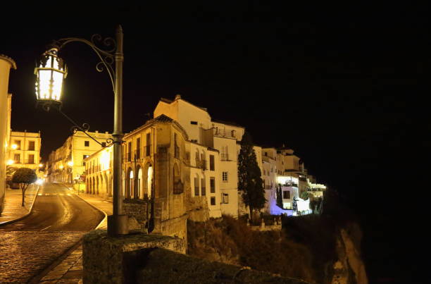 istock Ronda, Puente Nuevo Arch (Puente Nuevo Bridge) at night 853502836