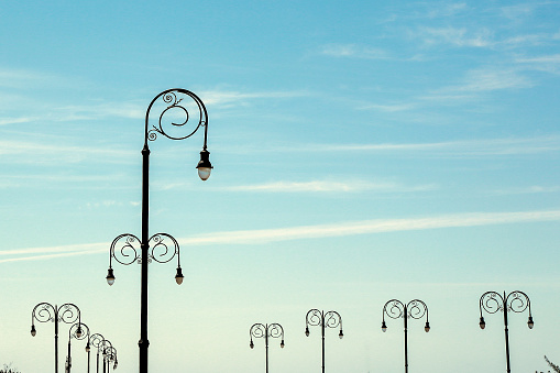 Beautiful light poles on the Malecón, Havana, Cuba.