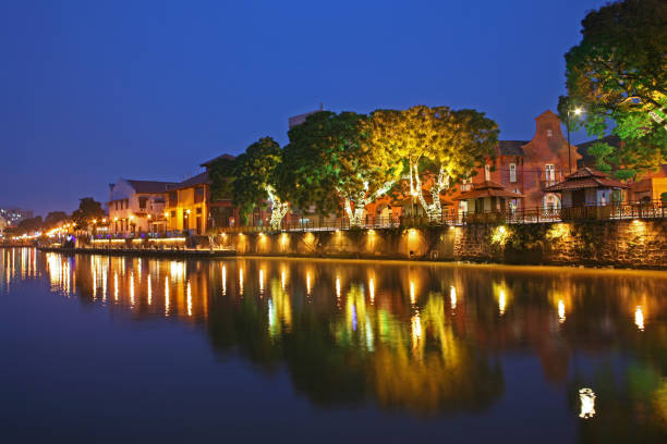 istock Night falls over Melaka, Malaysia 853529046