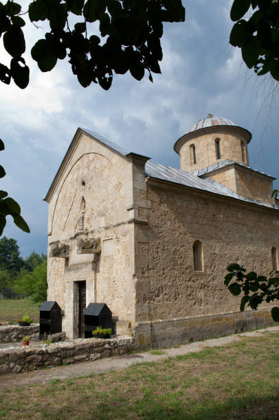 istock Trska Crkva - Trska Church With Leaves 853534636