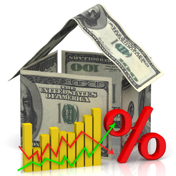 Changes in real estate prices stock photo