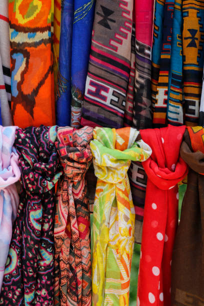 istock Colored Turkish shawls and scarves 853550950