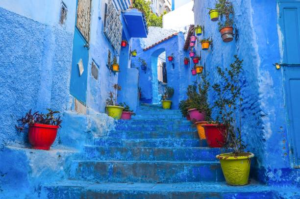 istock Traditional moroccan architectural details in Chefchaouen, Morocco, Africa 853564864