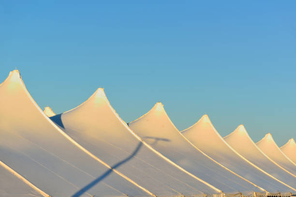 SunFest is the final tourist event in Ocean City, Maryland and the tents erected to house the many vendors and activities remind me of a snow covered mountain range