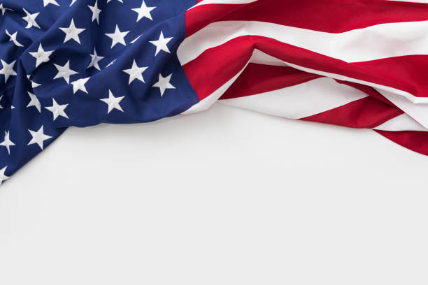 bandiera americana per il memorial day, 4 luglio, festa del lavoro - american flag foto e immagini stock