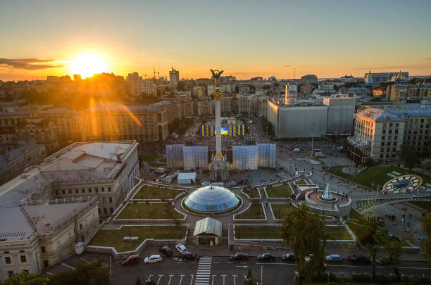 istock View of Independence Square (Maidan Nezalezhnosti) in Kiev, Ukraine 853592236