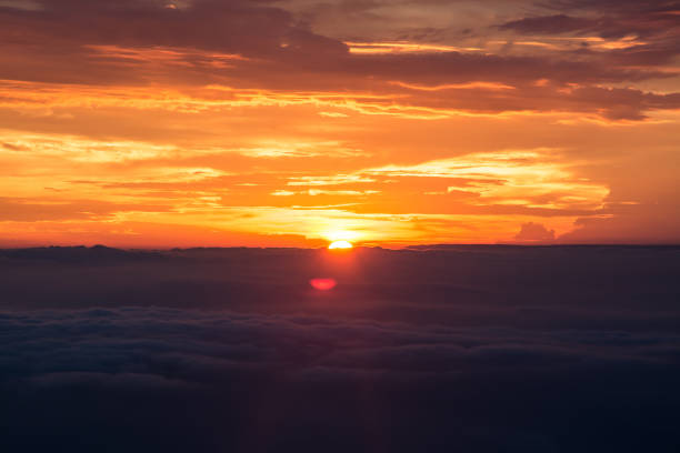 istock Colorful sky and sunrise. Natural landscape . 853601650