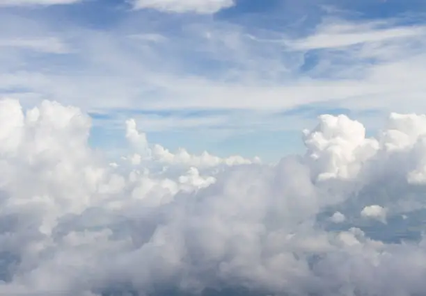 picture of clouds taken from a plane
