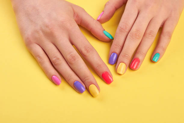 istock Female well-groomed hands with manicure. 853609436