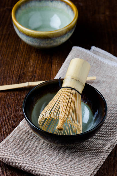 istock Japanese tea caddy and whisk for tea ceremony 853609892