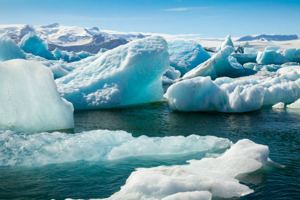 istock iceland jokulsarlon icebergs with sun 853638506