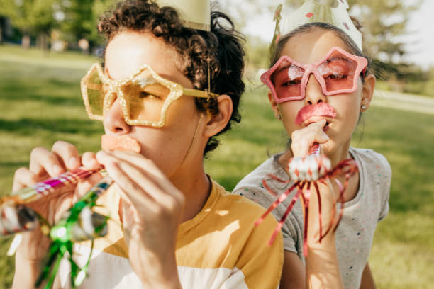 istock Kids having fun on birthday party 853652648
