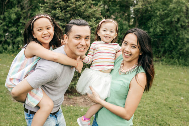 istock Happy family having fun outdoor 853652656
