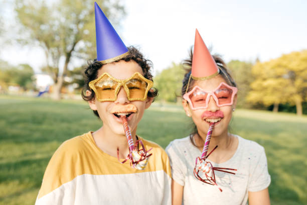 istock Kids having fun on birthday party 853652672