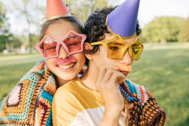 istock Kids having fun on birthday party 853652680