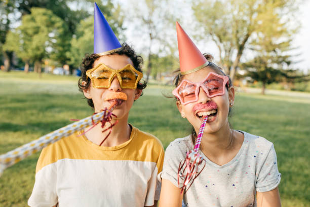 istock Kids having fun on birthday party 853652692