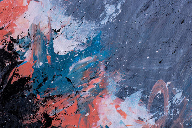 istock Colorful painting on canvas detail 853656120