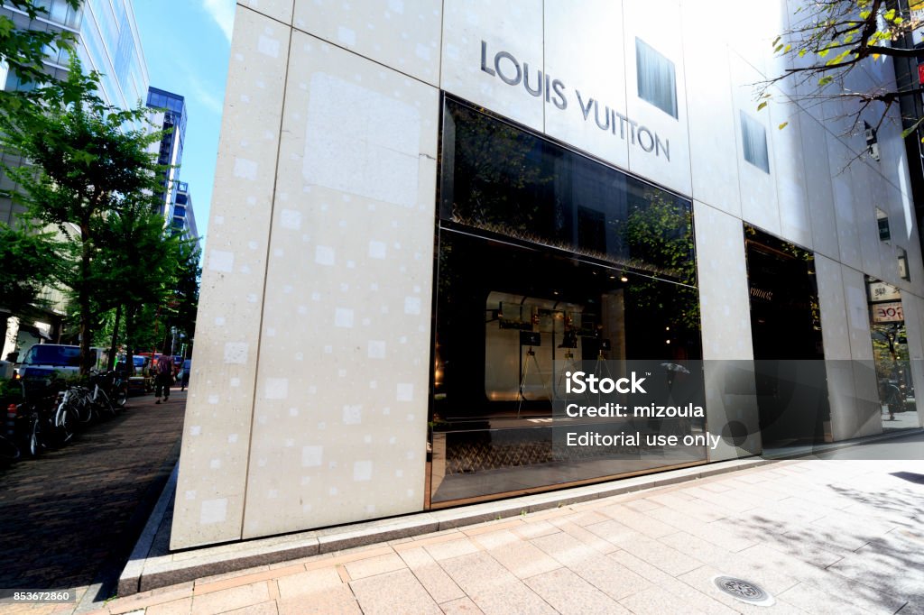 Louis Vuitton Store Ginza Street, Tokyo, Japan Editorial Stock