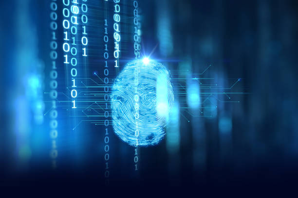istock Fingerprint Scanning on blue technology  Illustration 853684658