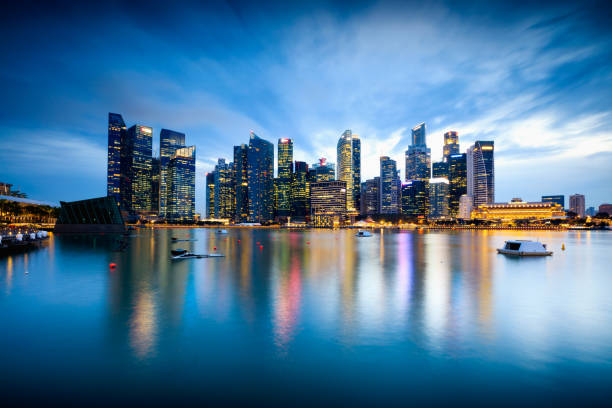 istock Singapore central business district skyline 853731472