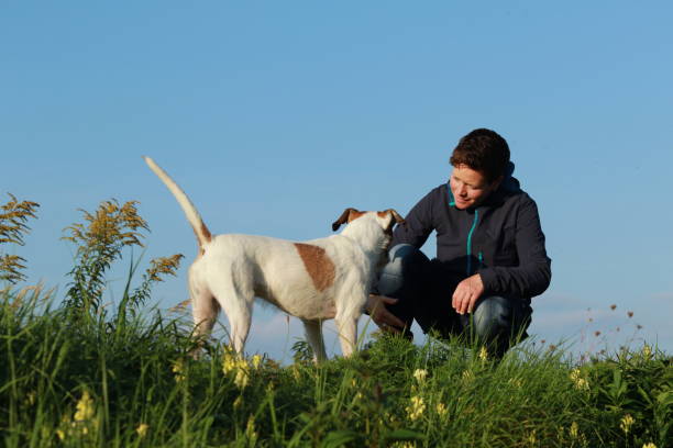 istock Woman talking to her dog 853744328