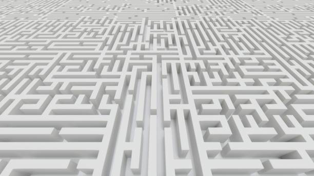 istock Aerial Perspective of a Huge White Stone Maze 853745040