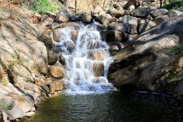 istock waterfall in a geological park, north china 853749920