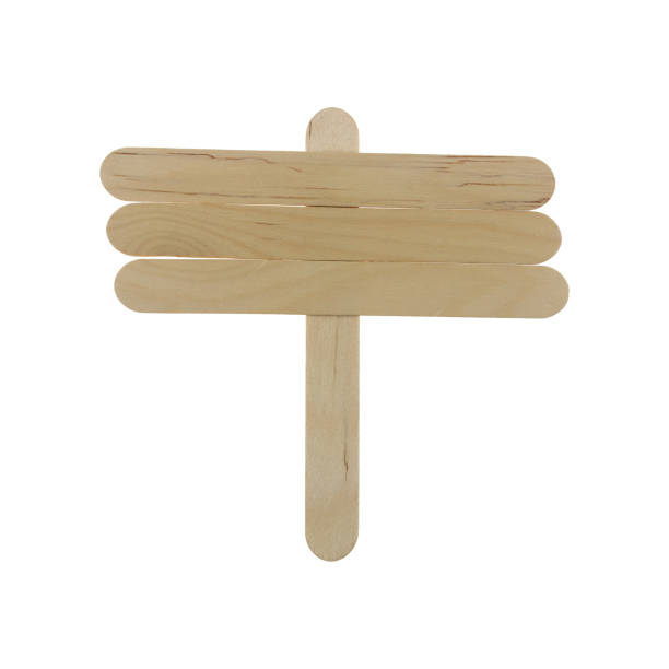 istock Ice cream sticks invention is a sign on white background 853758318