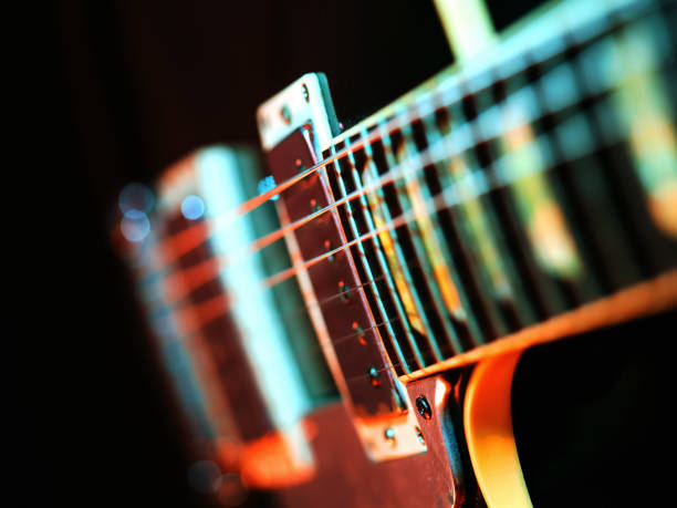 istock Electric guitar colorful abstract 853771462