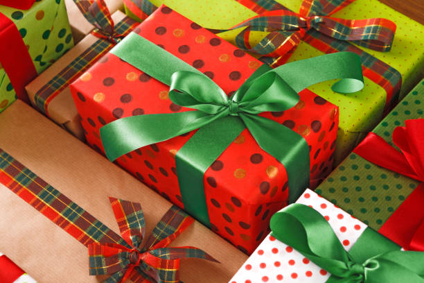 istock Xmas, new year and other holidays boxes. Crop, closeup 853773348