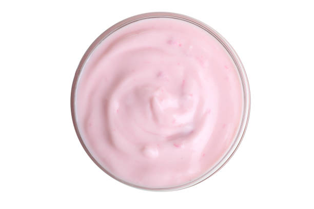 istock Strawberry yogurt in a bowl 853780620