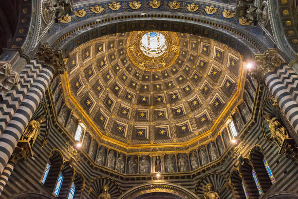 Marvellous dome in the Duomo of Siena, Tuscany, Italy.