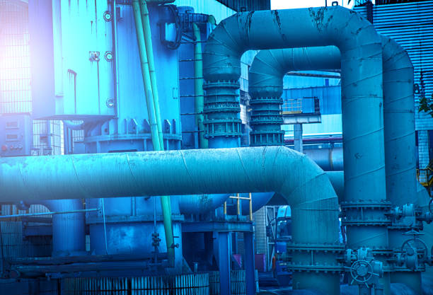 istock Pipes in the factory 853797050