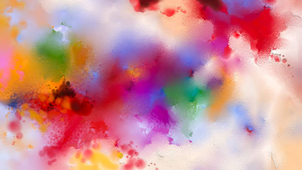 istock Abstract colorful oil painting on canvas texture 853797112