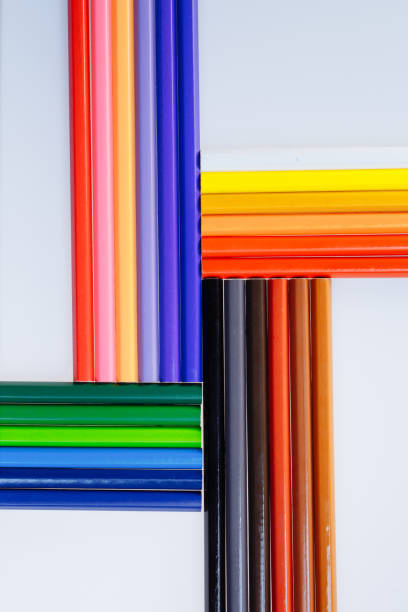 istock Color pencils on white background. Pencils for School or Professional Use. A set for creativity. Background of pencils. 853797820