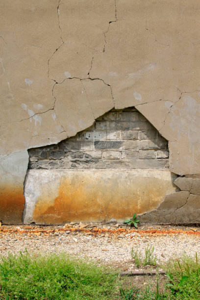 istock broken gray cement metope, closeup of photo 853804184