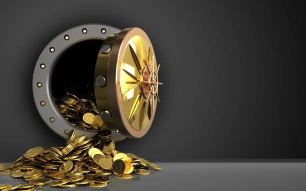 istock 3d golden coins over black 853816538