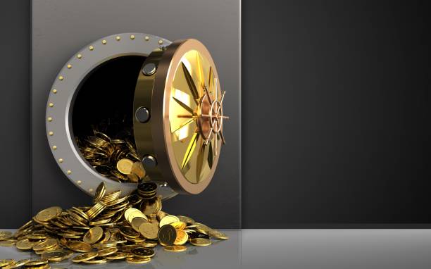 istock 3d golden coins over black 853816916