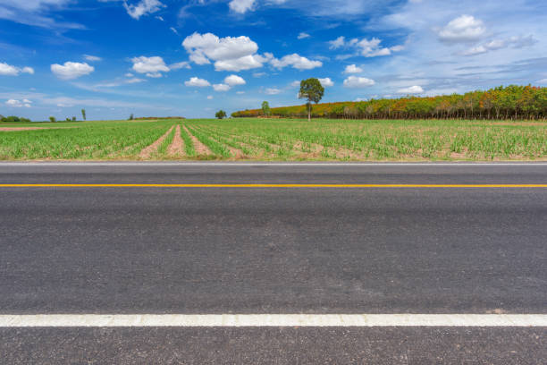 istock Asphalt road and countryside views 853818120