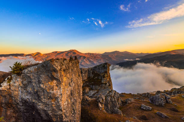 istock Majestic sunset in the mountains landscape 853824500