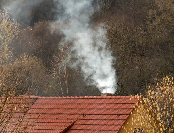istock fuming chimney in natural ambiance 853839250
