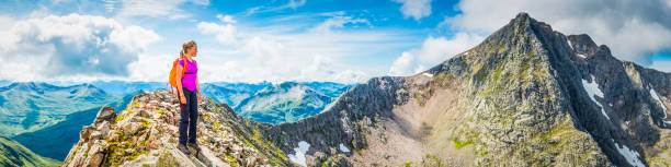 istock Female hiker looking at Ben Nevis from CMD Arete Scotland 853855310