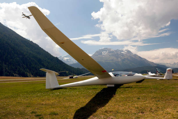 istock A glider and a plane at the St Moritz grand prix 853859338