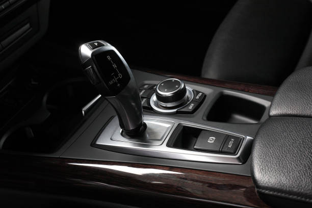istock Car interior. Gear shifting lever - Gearshift 853864222