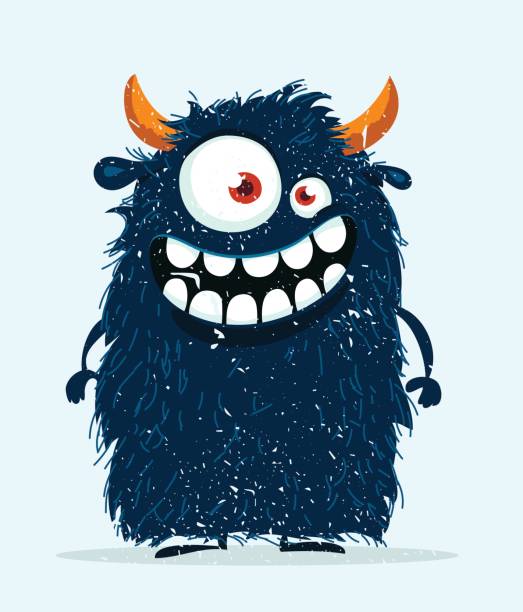 lustige comic-monster. - monster stock-grafiken, -clipart, -cartoons und -symbole