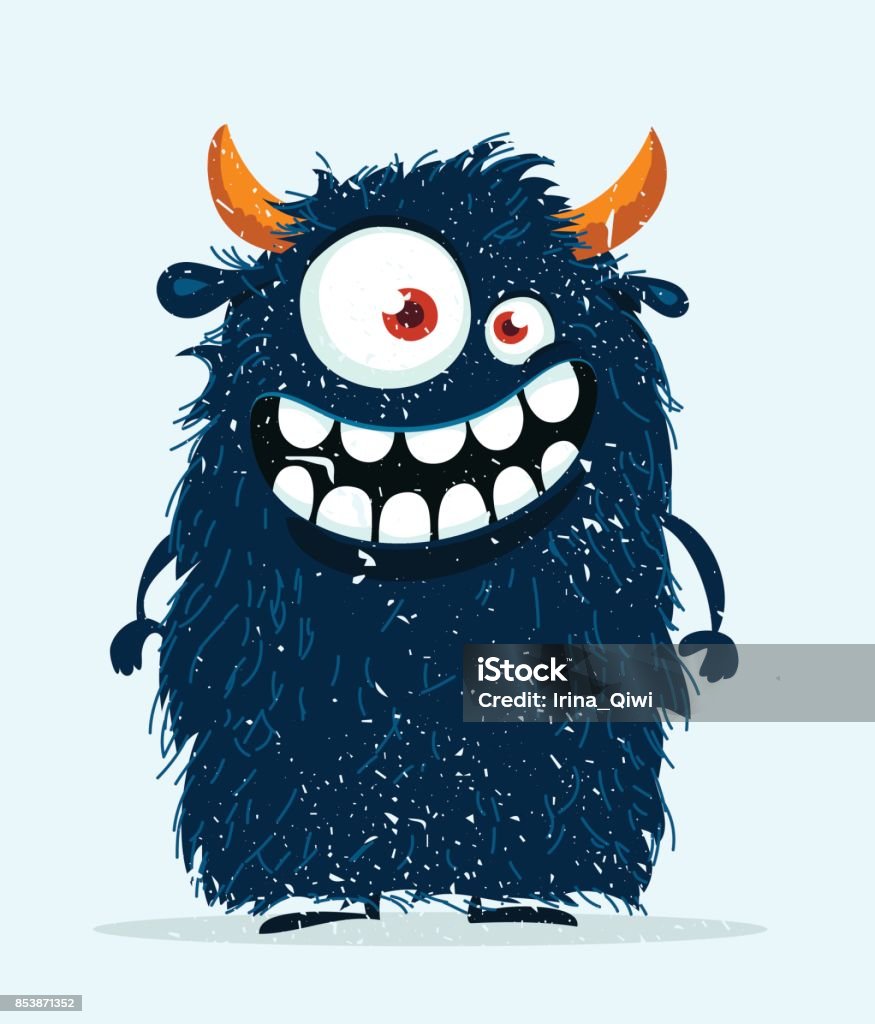 Funny Cartoon Monster Stock Illustration - Download Image Now - Monster -  Fictional Character, Cartoon, Animal - iStock