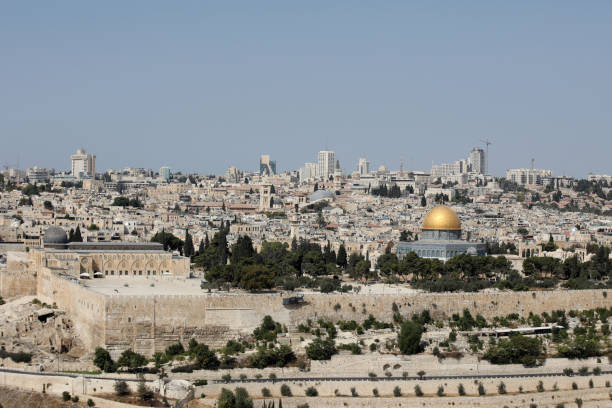 istock Jerusalem old city panoramic aerial view 853871962