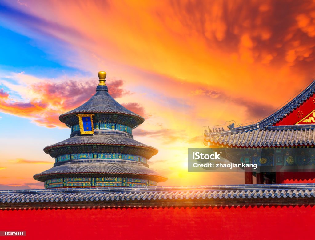 Phong Cảnh Đền Thiên Đường Lúc Hoàng Hôn Ở Bắc Kinh Trung Quốc Biểu Tượng Trung  Quốc Hình ảnh Sẵn có - Tải xuống Hình ảnh Ngay bây giờ - iStock
