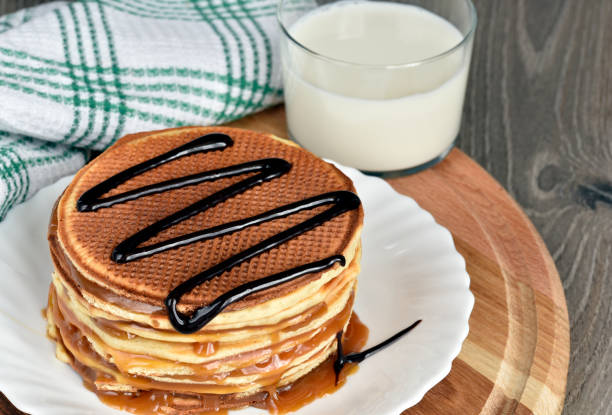 istock Stroopwaffels or Dutch Waffles with caramel. 853883168
