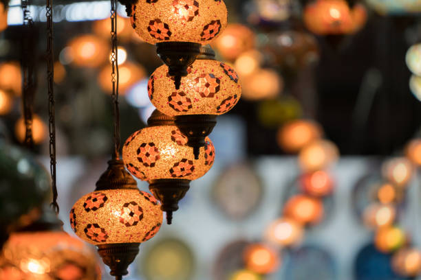 Mosaic Ottoman lamps from Grand Bazaar